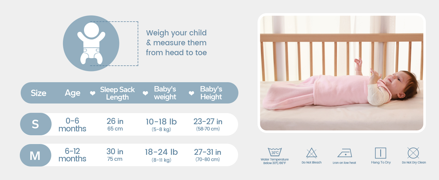 swaddle sack 0-12 months