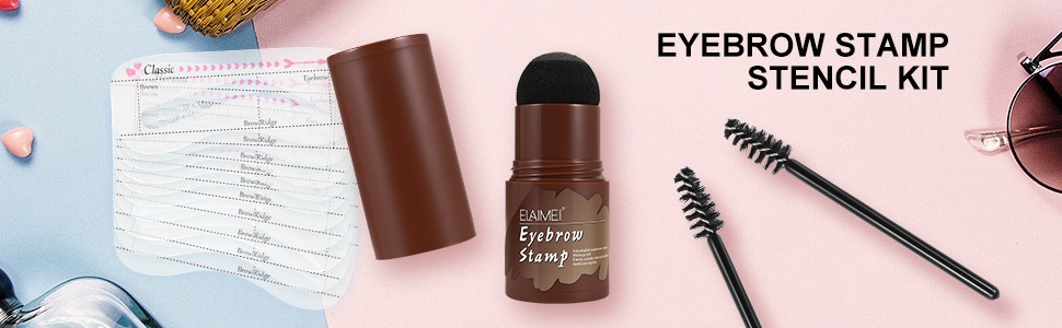 eyebrow stamp stencil kit