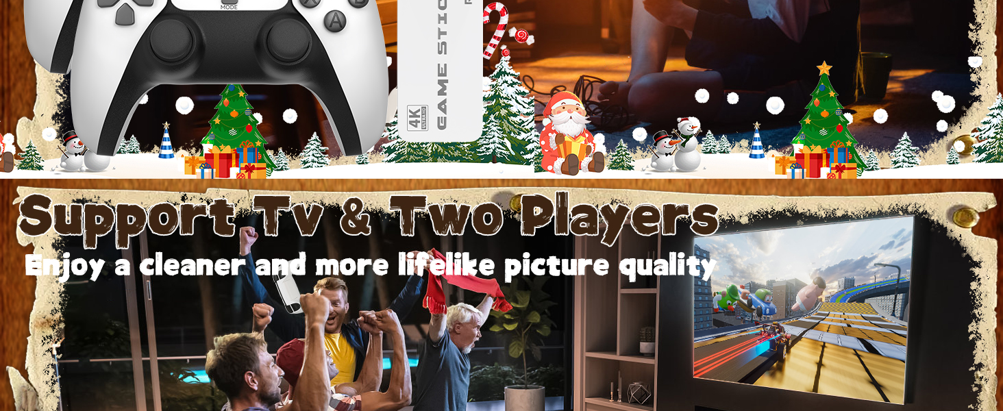 Retro Gaming Console, Wireless Game Stick Plug and Play Video Games Console