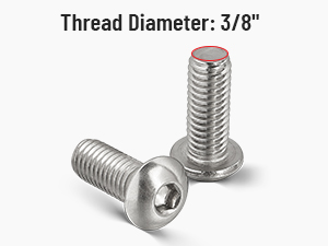 Amazon.com: RED WOLF 20 PCS 3/8-16 x 1 Button Head Socket