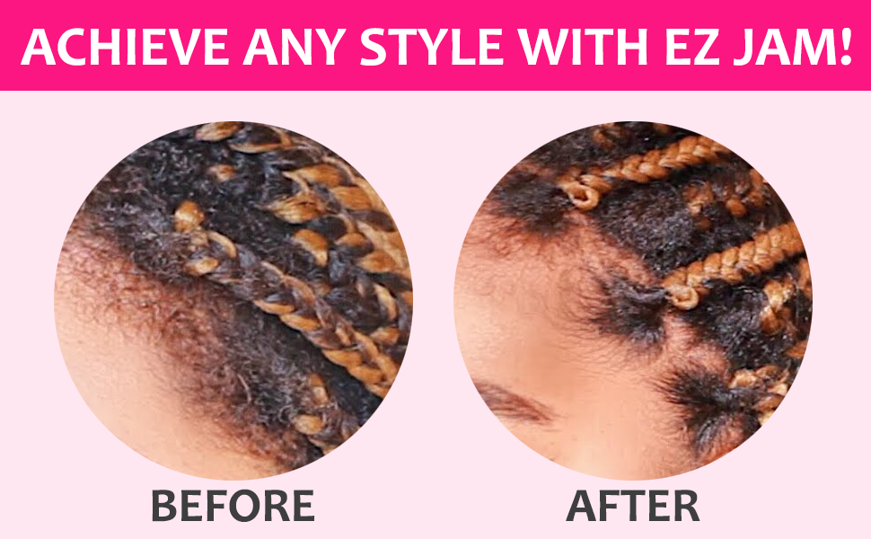 BEAUZO EZ JAM 8.8Fl Oz The Ultimate Braiding Gel, Braid