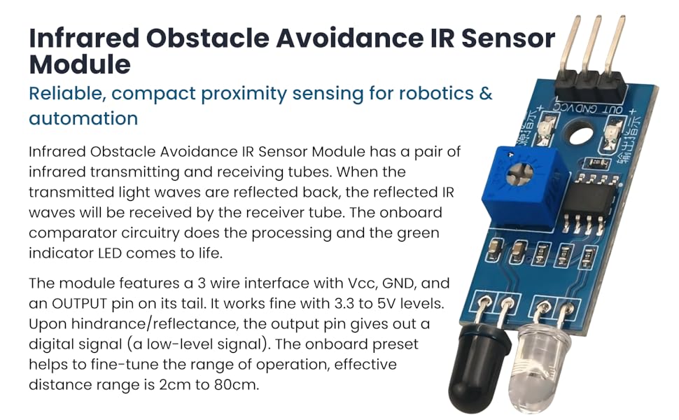 Infrared Obstacle Avoidance IR Sensor Module