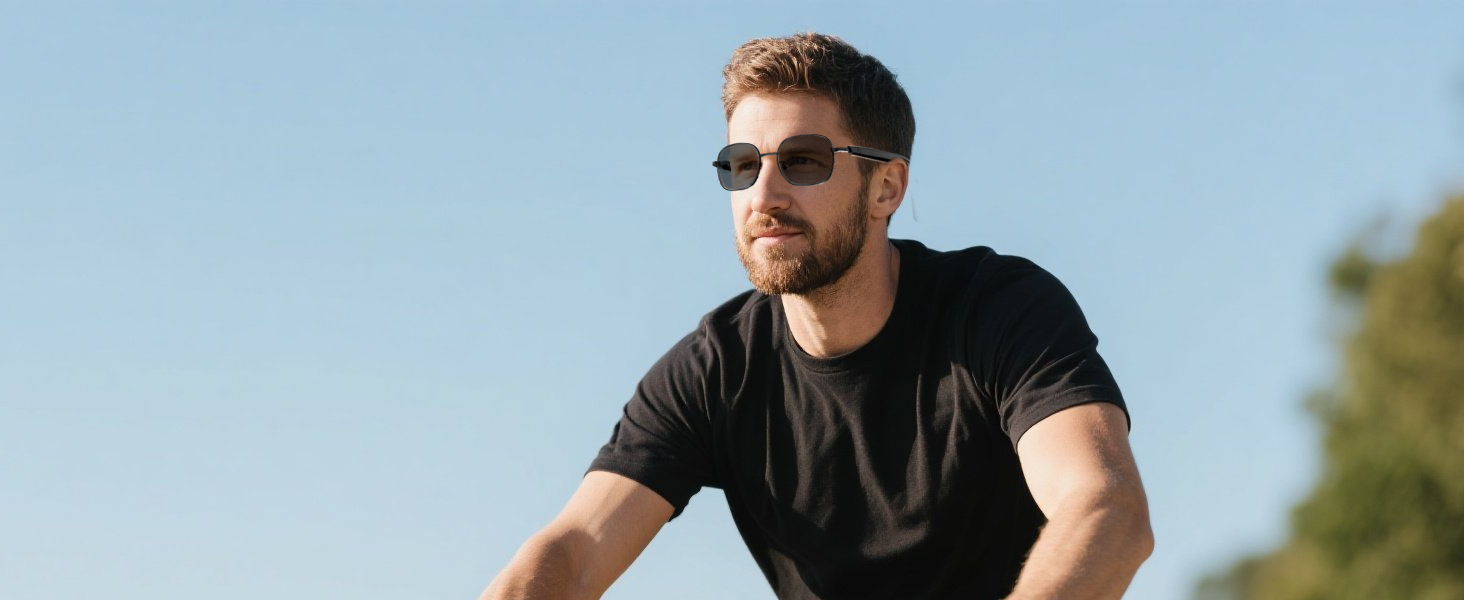 Bluetooth smart glasses for women & men, smart glasses with speaker, suitable for cycling