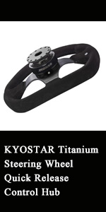 Kyostar titanium steering wheel quick release control hub