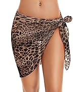 Swimsuit Coverups for Women Sarong Beach Bikini Wrap Sheer Short Skirt Chiffon Scarf for Swimwear