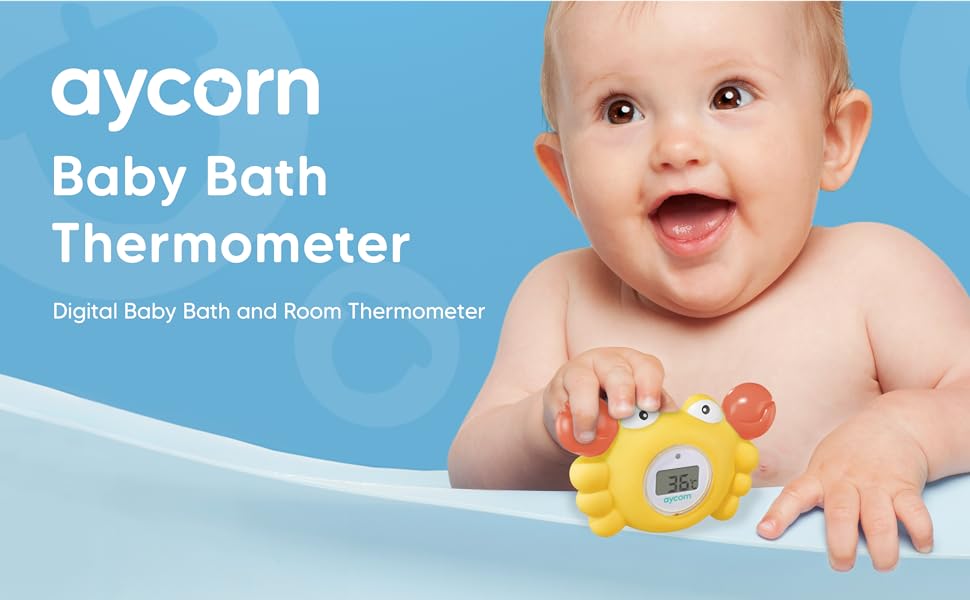 Aycorn Digital Baby Bath Thermometer Baby Safety Fahrenheit Water