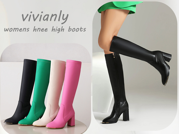 ☆完動品☆ Vivie CLIONE Amazon.com: vivianly Women's Knee High Boots Pointed Toe
