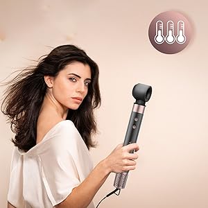 Heißluftbürste Haartrockner Styler Glätter 