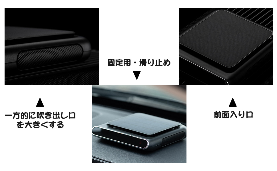 Amazon.co.jp: 車載空気清浄機 イオン発生器 USB・ソーラー 車用