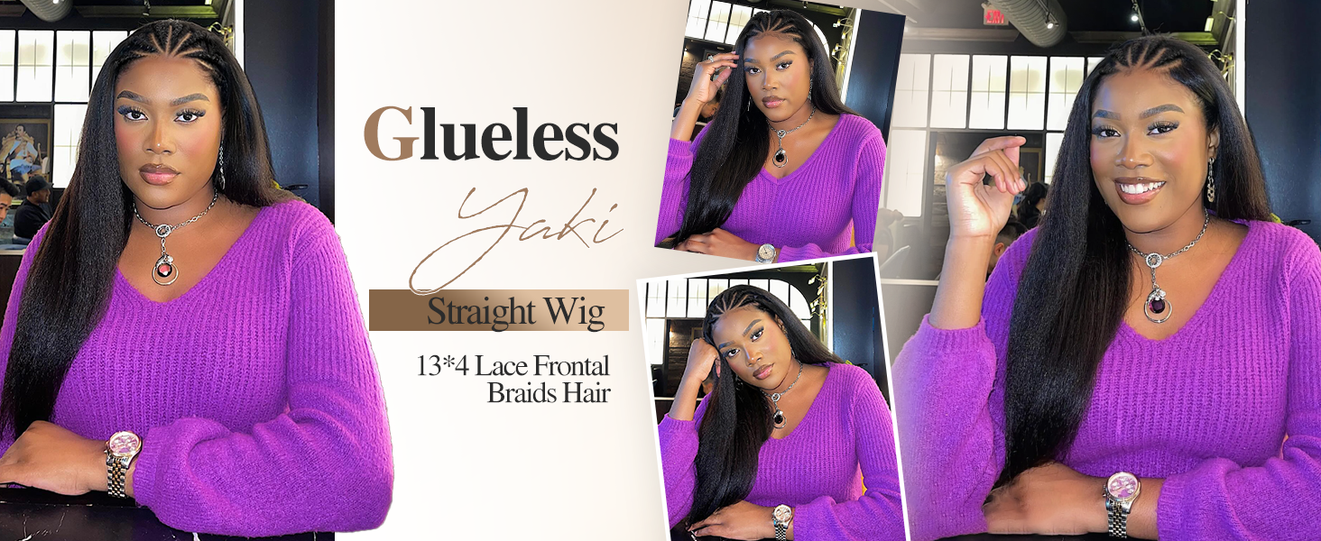 13x4 Lace Front Braided Wigs