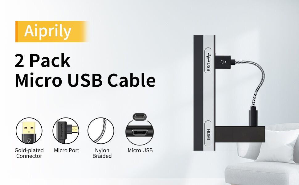 Power Cable for Streaming TV Stick, USB Cable for Fire Stick, Short