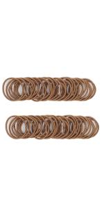 Small Brown Hair Elastics