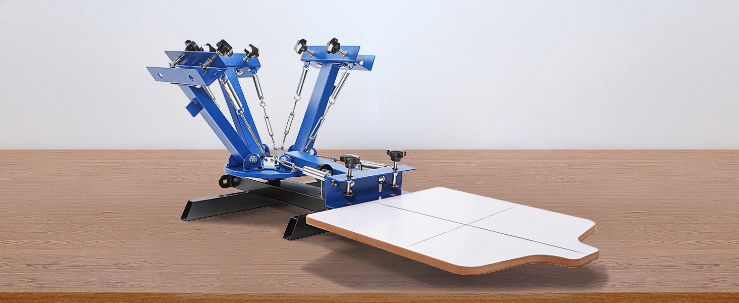 VEVOR Screen Printing Machine, 4 Color 1 Station 360