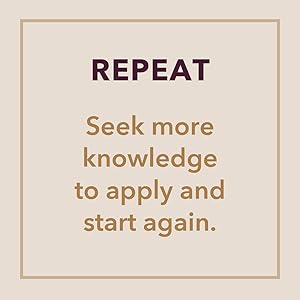 REPEAT. Seek more knowledge to apply and start again.