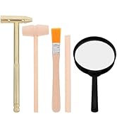 JOINPAYA Archaeology Tool Set: Kids Dinosaur Dig Kit Hammer Chisel Brush and Magnifier Gemstone E...