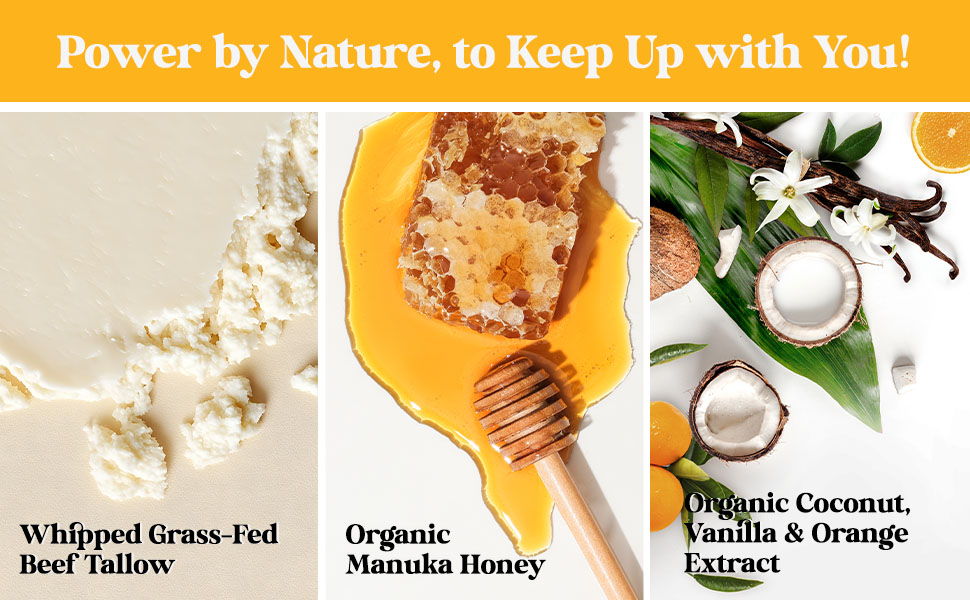 Handcrafted in small batches with premium tallow and coconut oil