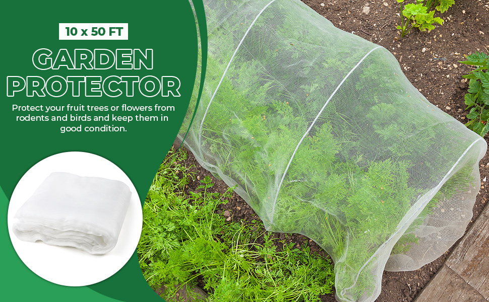 Ultra Fine Mesh Garden Netting, Trellis Bird Netting for