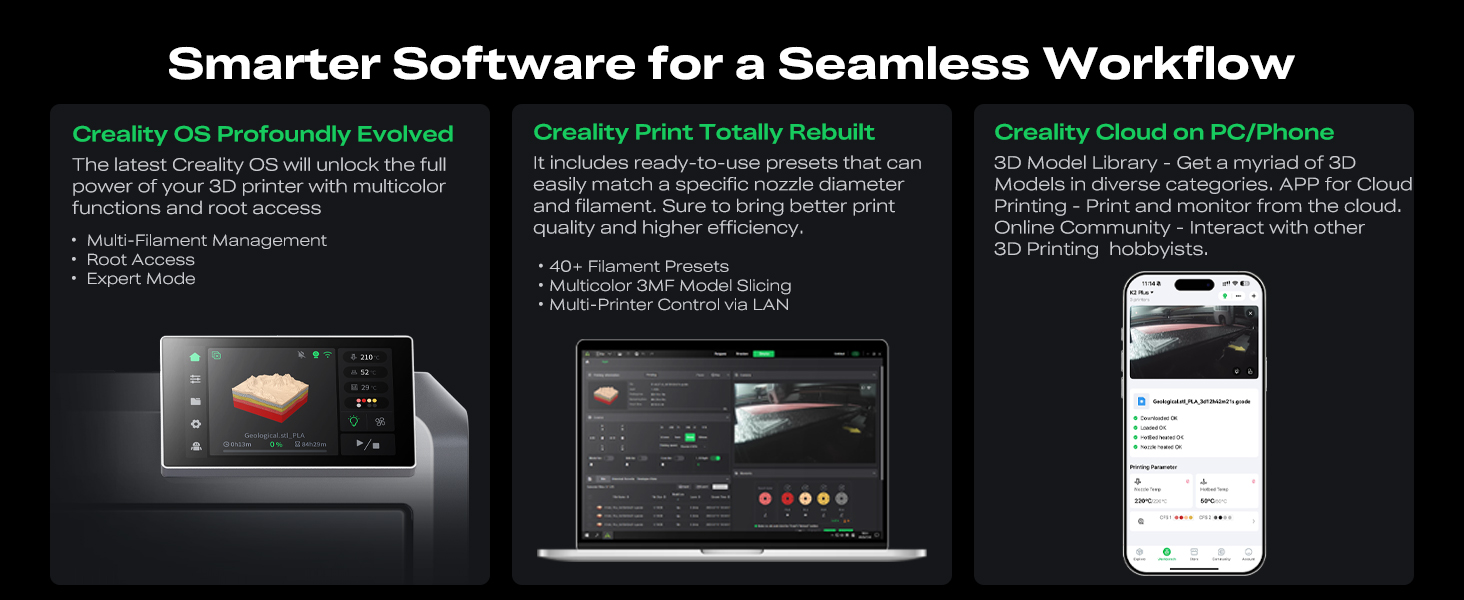 k2 pro combo 3d printer