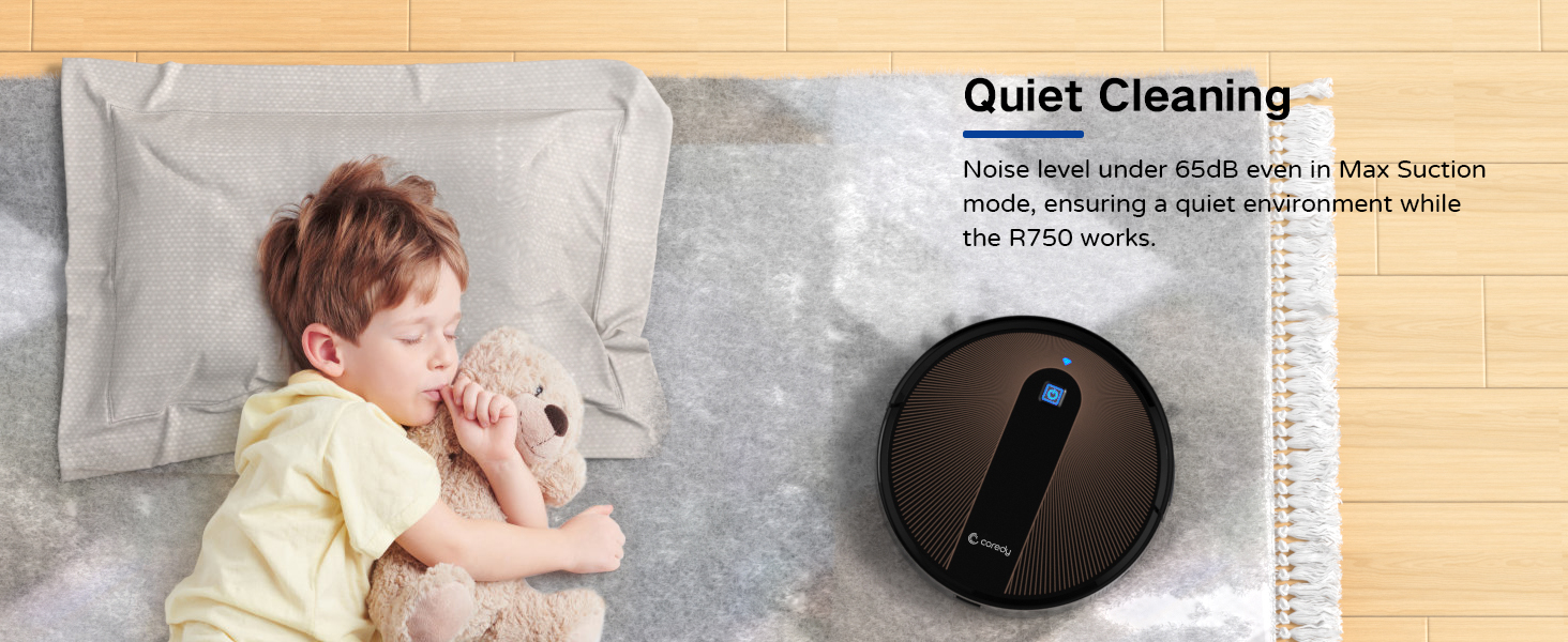 Coredy R750 Robot Vacuum Cleaner, Compatible with Alexa