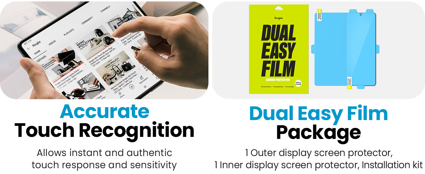 Ringke DUAL EASY FILM compatible with Galaxy Z Fold 5