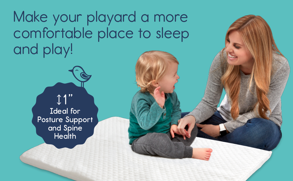 hiccapop Pack and Play Mattress Pad for (38"x26"x1