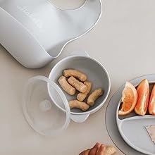 grey plate and bowl set