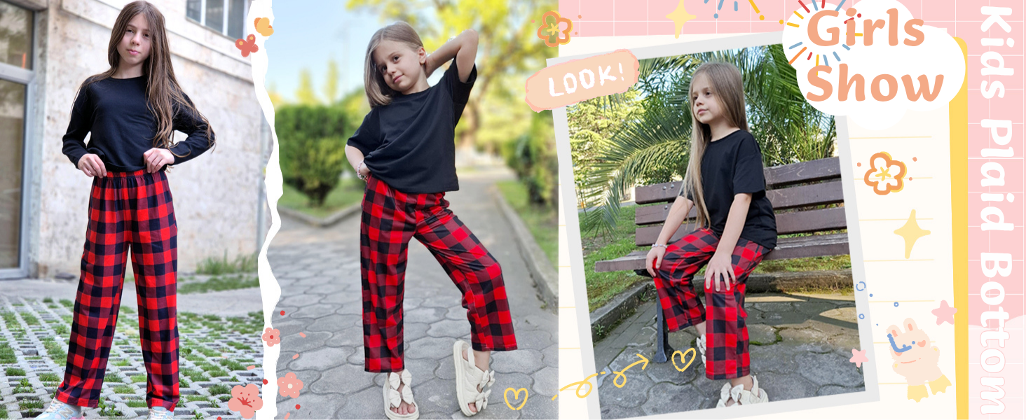 plaid pajama bottom