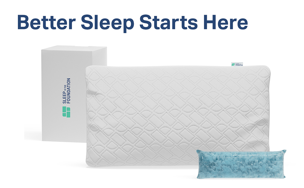 Cross Cut Memory Foam Pillow