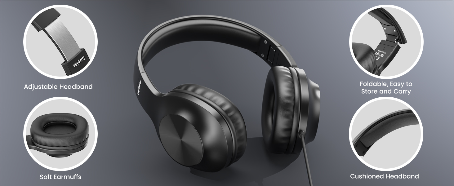 yoygerty 2025 Upgraded USB Type C Wired Headphones