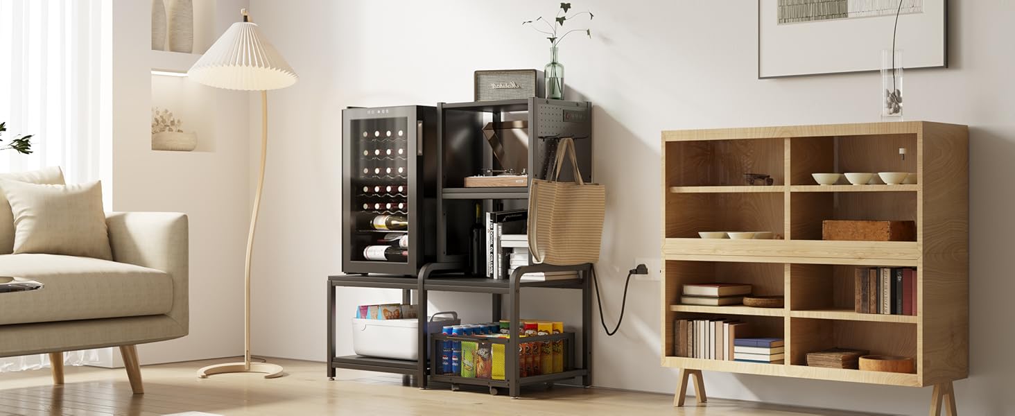 mini fridge cabinet with storage