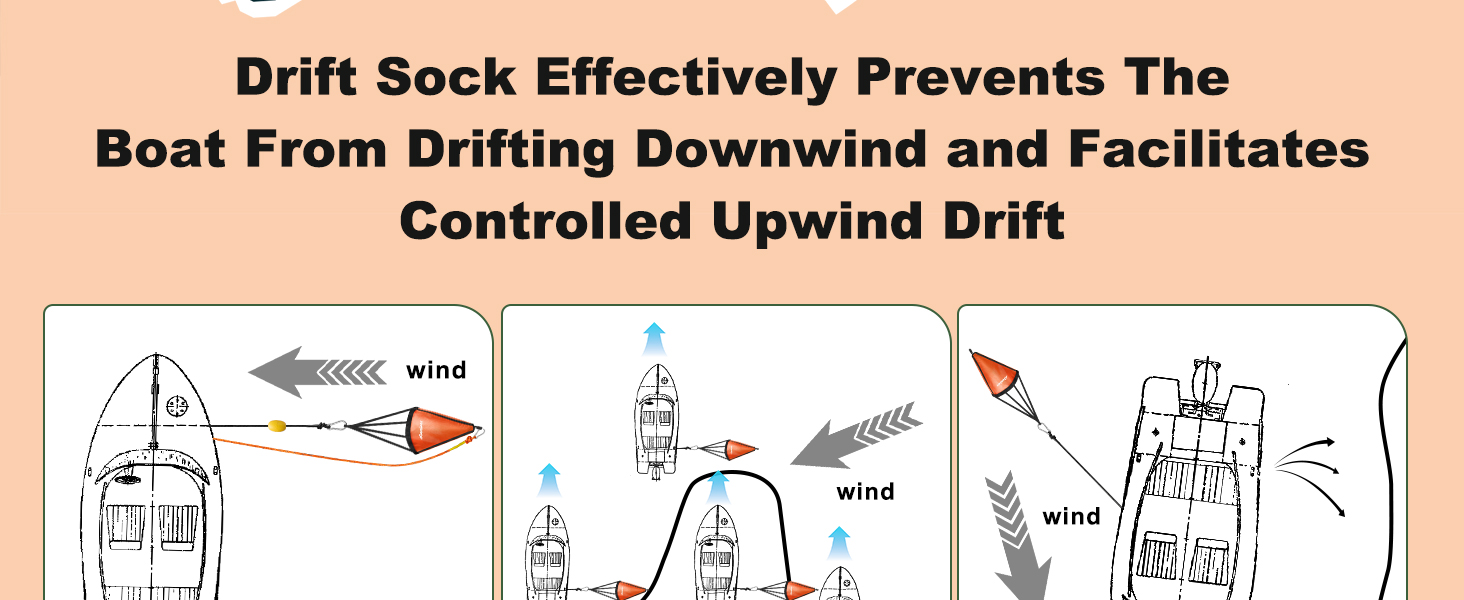 Drift Sock For Fishing Boat