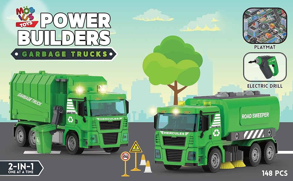 2 in 1 Garbage Trucks