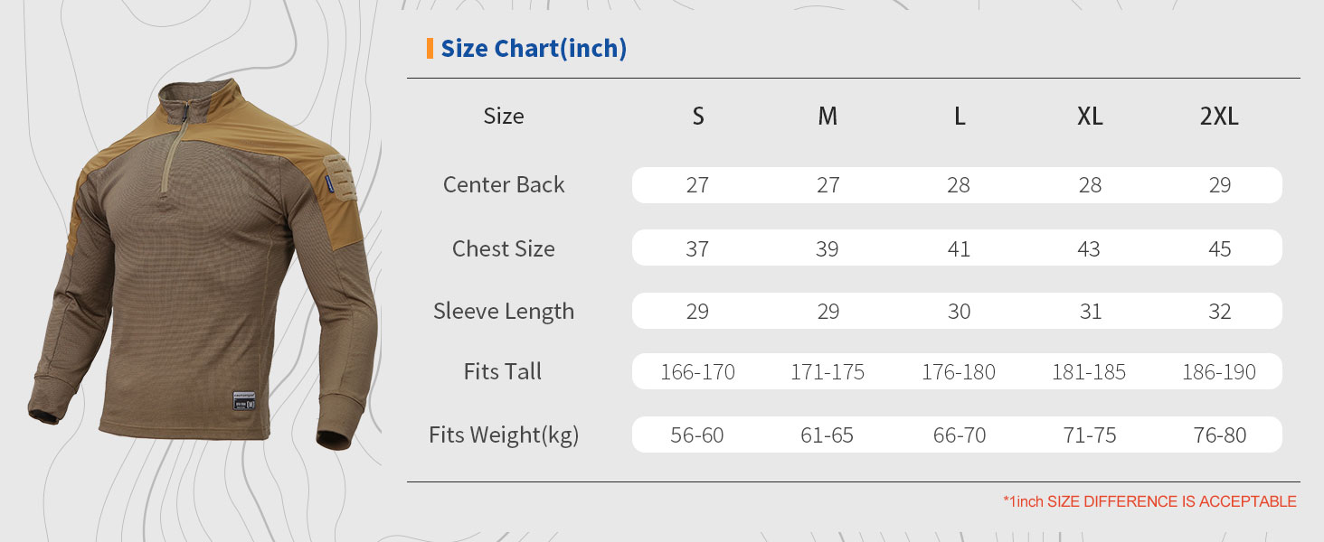 shirt size