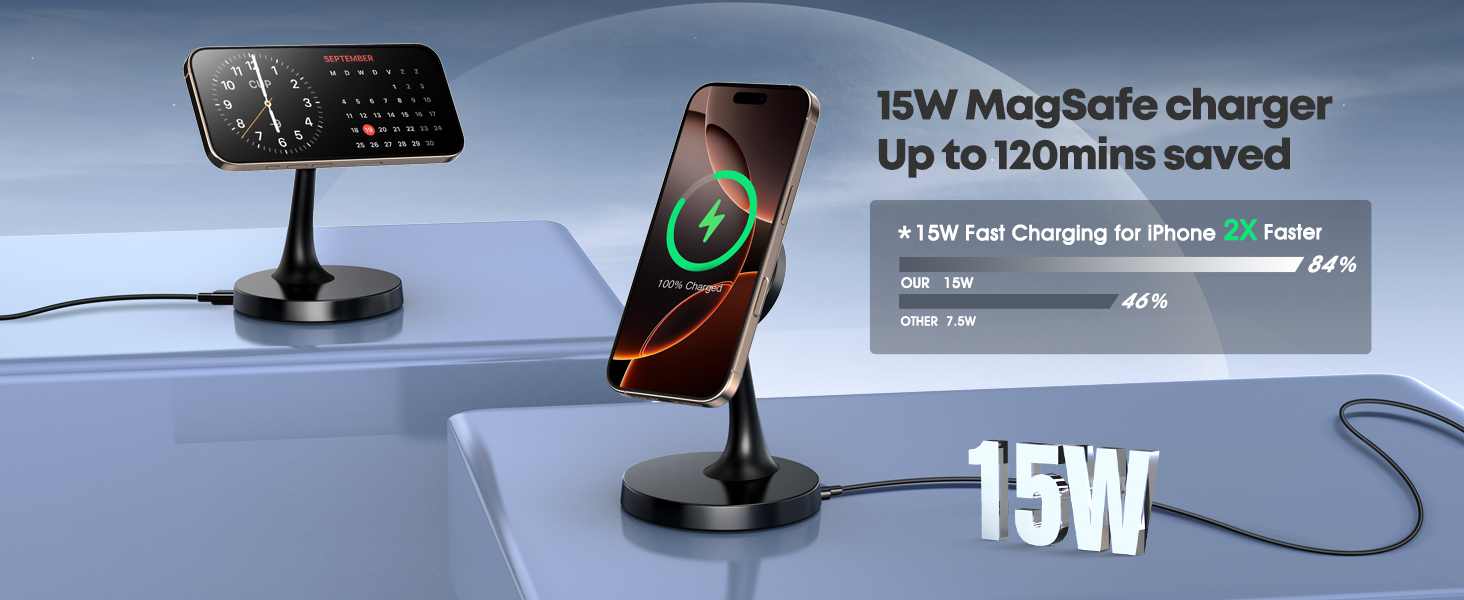 Magnetic Wireless Charger iPhone Stand