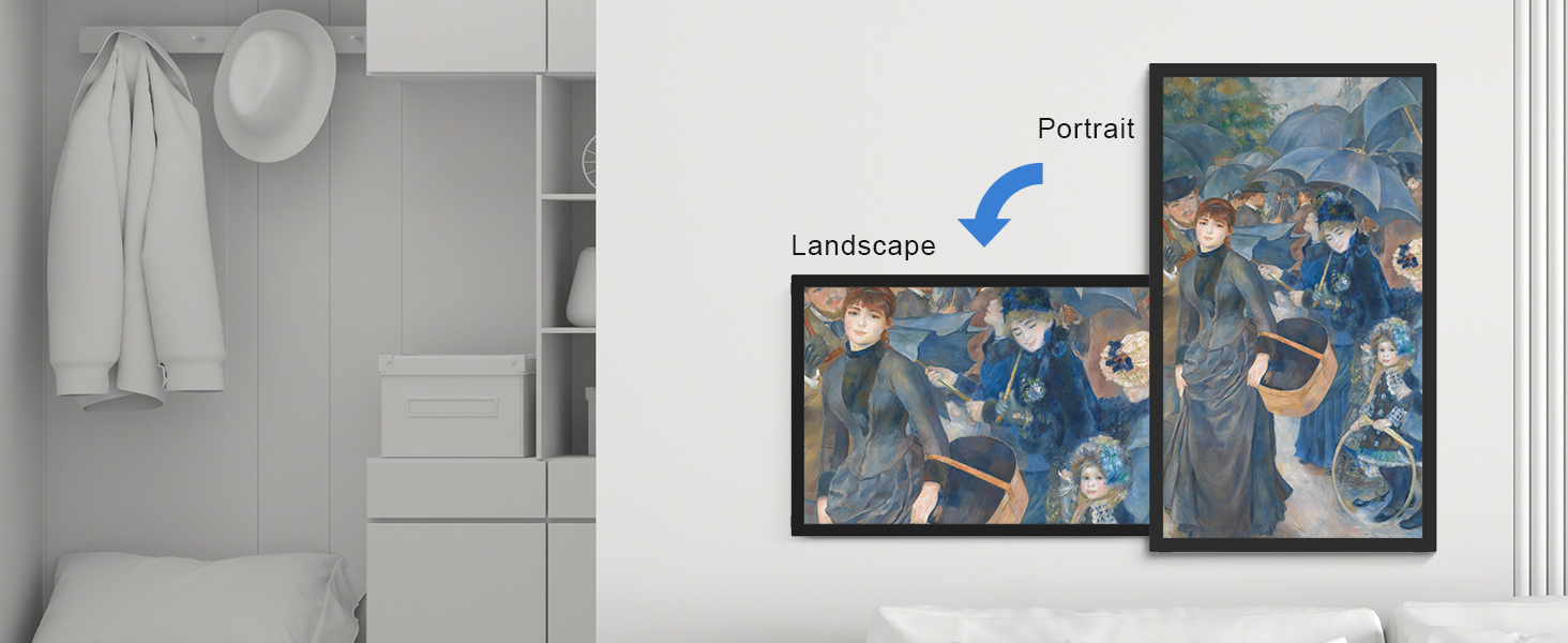 21.5 Inch 64GB Arktronic FHD Extra Large Digital Picture Frame