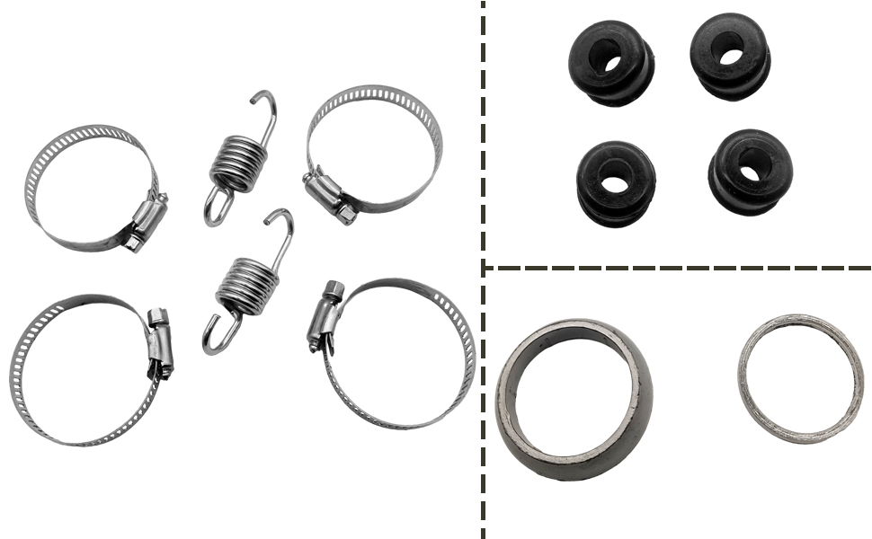 Exhaust Muffler Gasket Kit Compatible with Arctic Cat 650