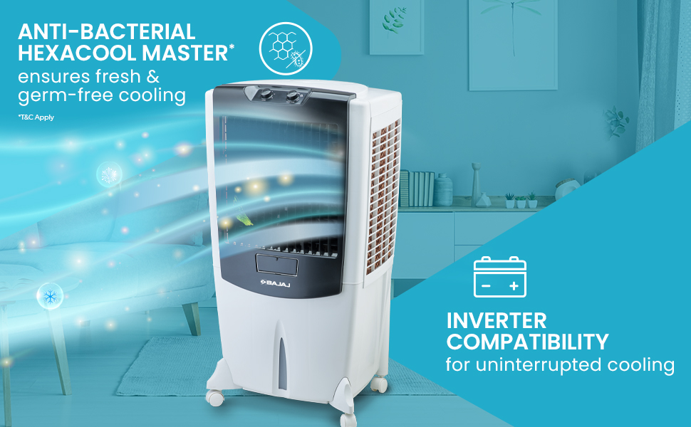 Review Bajaj Dmh 95 95L Desert Air Cooler With Duramarine Pump 12 Bajaj Dmh95