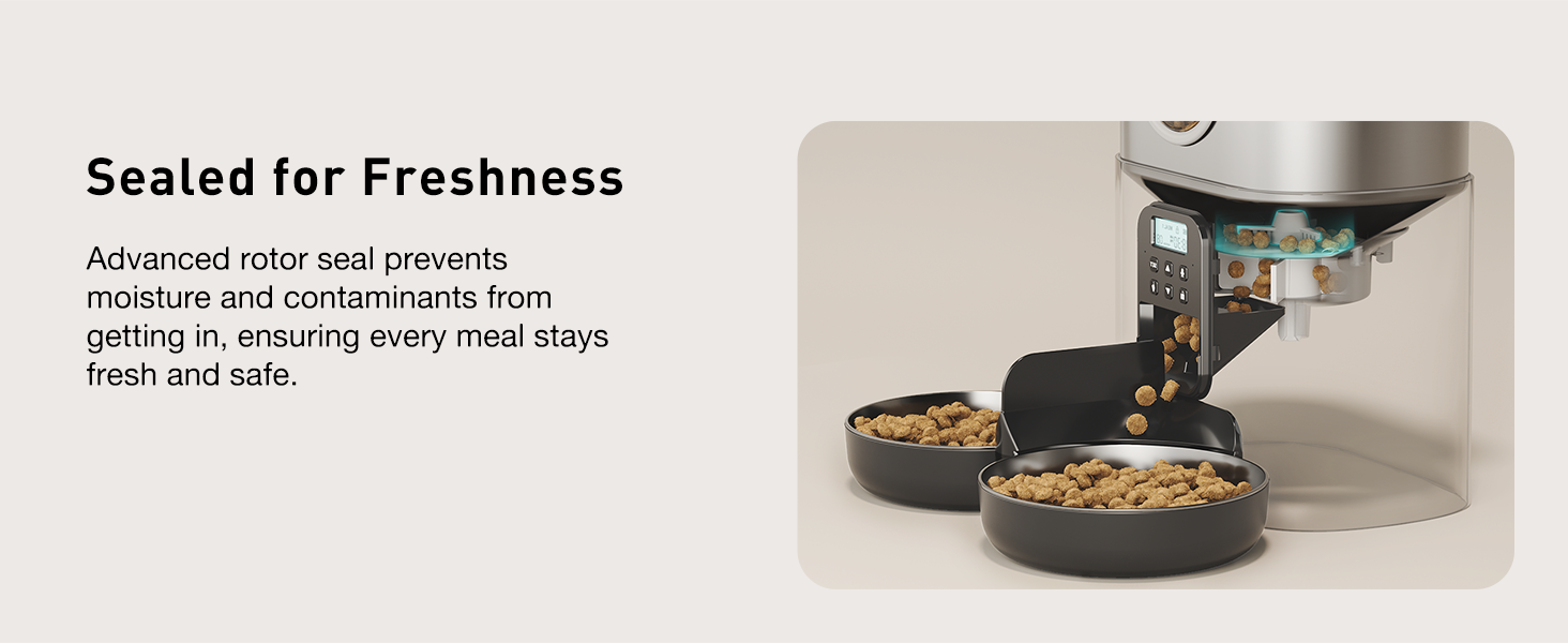 Voluas Automatic Cat Feeder for Two Cats