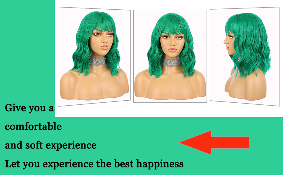 green wigs