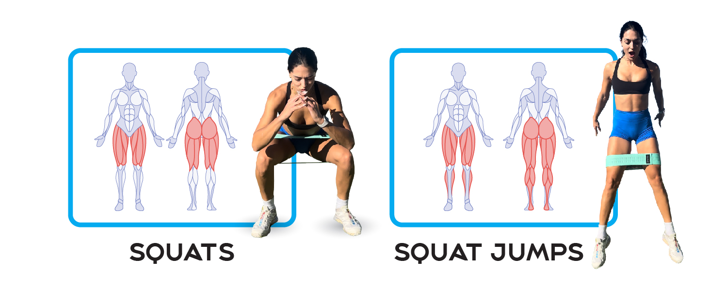 Squats Exercise Squat Jump Exercise