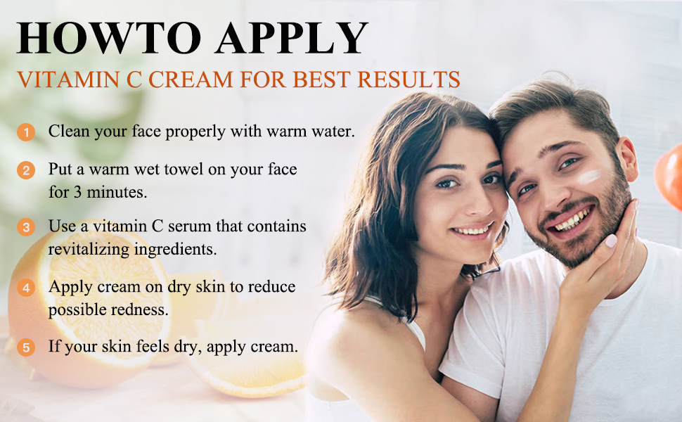 Vitamin C Moisturizer Anti Aging Face Cream Brightening Vit C Moisturizing Daily Cream