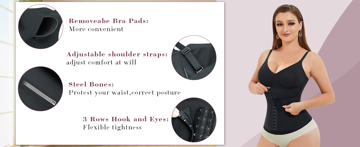 waist trainer shapewear top