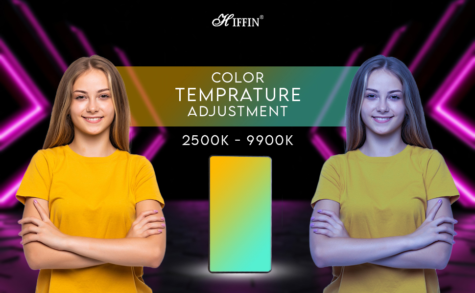 HIFFIN HF-138 Pro Portable Pocket RGB LED Video Light with 21 Lighting ...