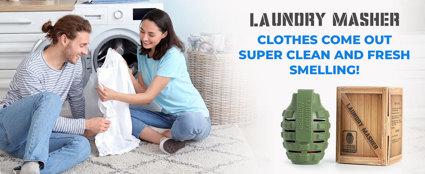 Laundry Masher Reusable Wash Ball Chemical Free Laundry