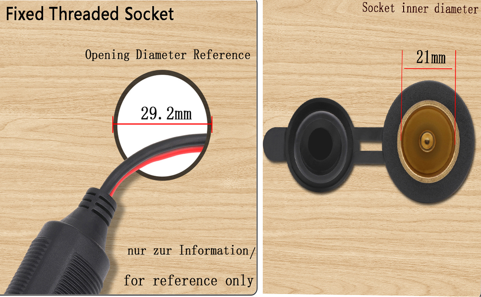 The installation recommendations are for reference only