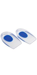 gel heel cups blue