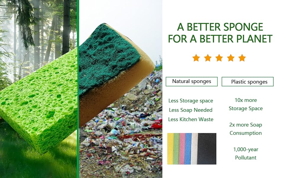 Natural Kitchen Sponges