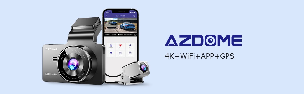 4K WiFi GPS dual dashcam car camera