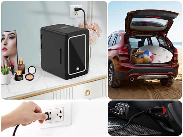 makeup car small cosmetic refrigerators beauty desk make up 6l black cooler compact desktop 