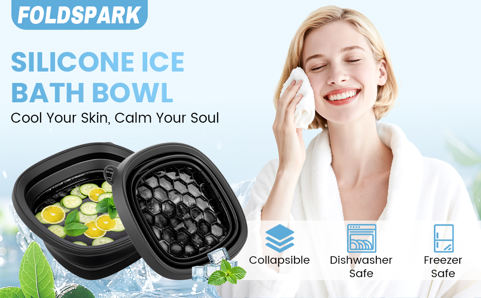 plunge tub bath acne pack mold chiller basin cooling cup crioterapia facetub breathing foldable